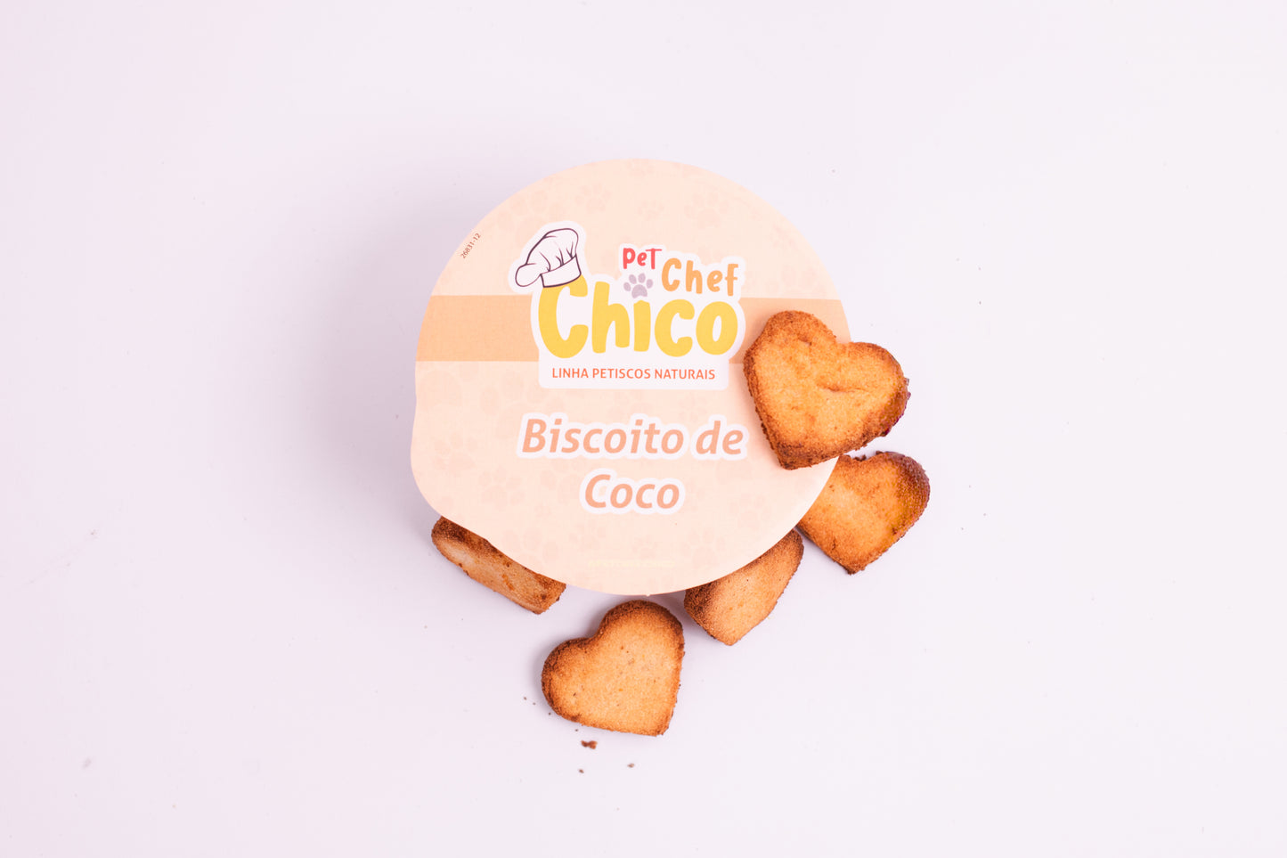 Biscoito de Coco - Petisco Natural para Cães e Gatos