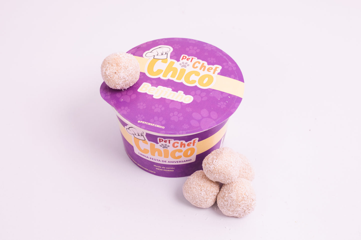 Beijinho de Coco - Petisco Natural para Cães e Gatos