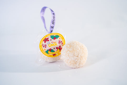 Mimos de Natal - Enfeite comestível - Bola de Neve de coco