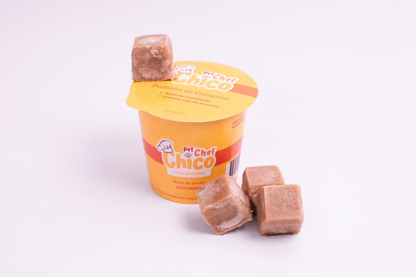 Dadinho de Colágeno (caldo de ossos) - Petisco Natural para Cães e Gatos