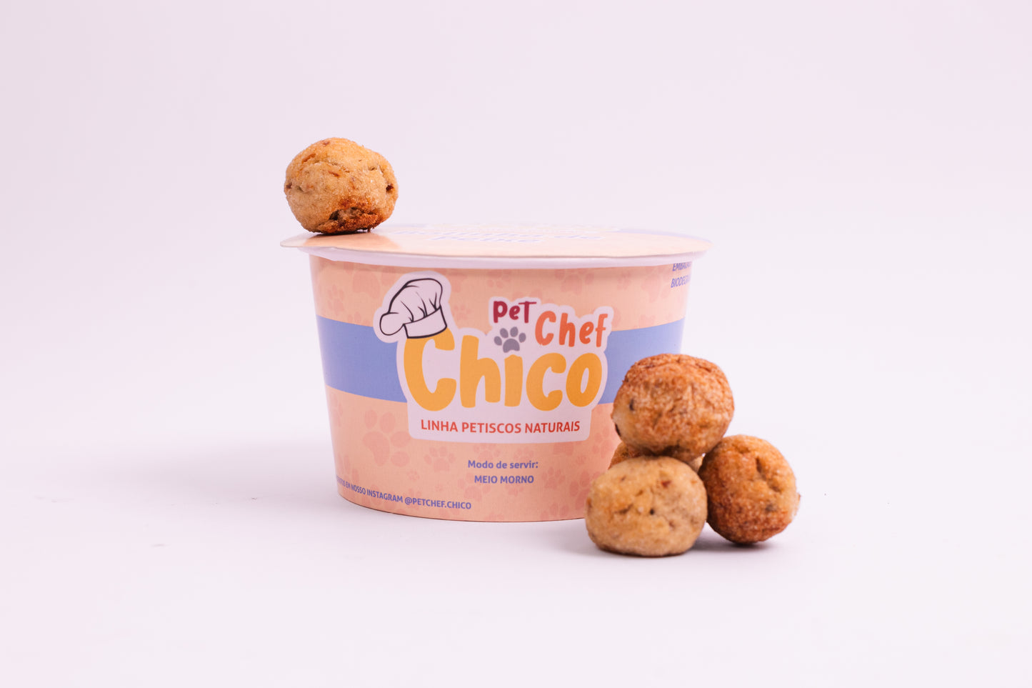 Bolinha de Peixe - Petisco Natural para Cães e Gatos