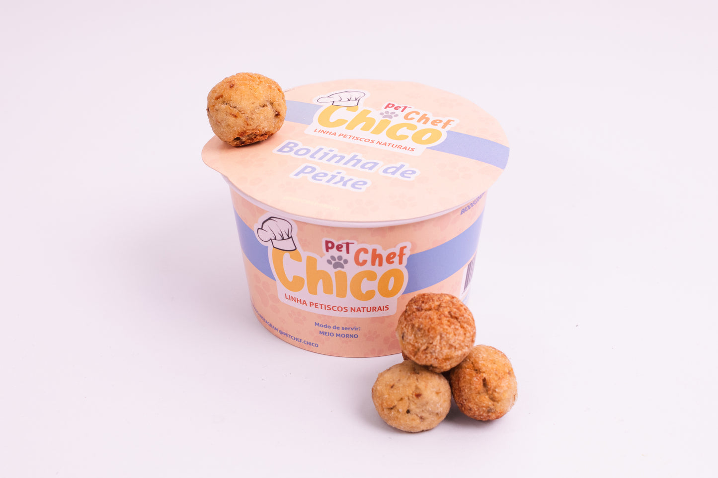 Bolinha de Peixe - Petisco Natural para Cães e Gatos