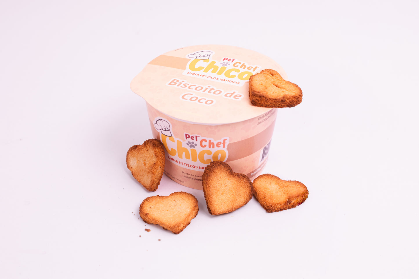 Biscoito de Coco - Petisco Natural para Cães e Gatos