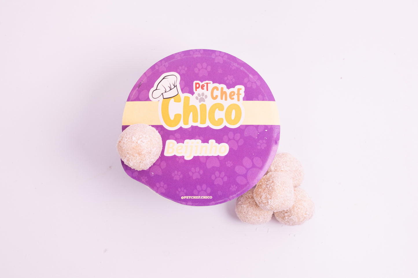 Beijinho de Coco -  Petisco Natural para Cães e Gatos