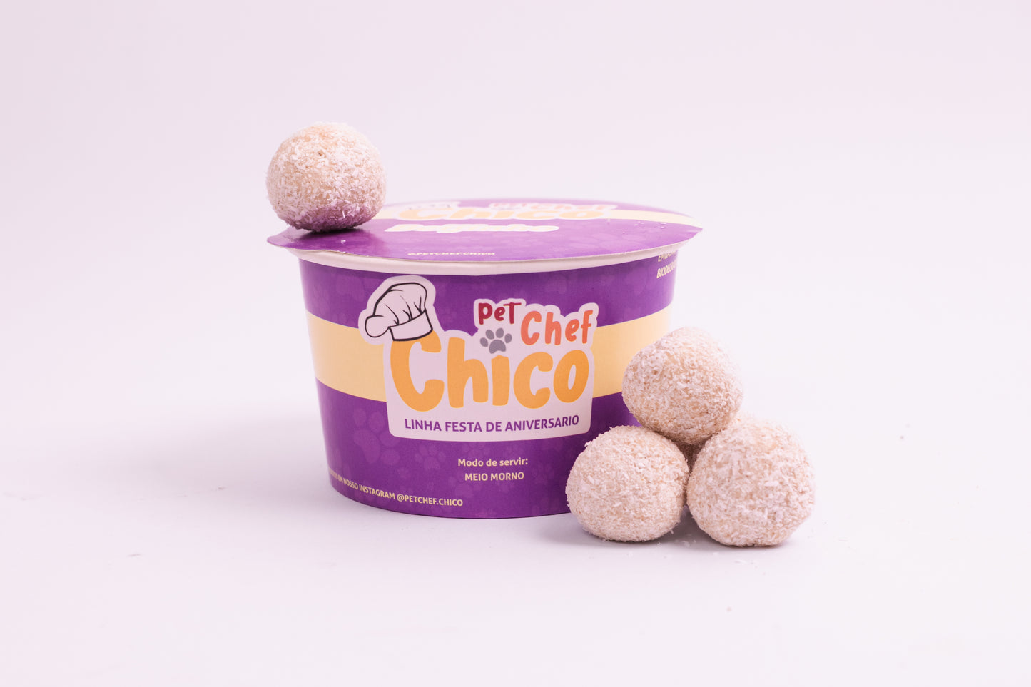 Beijinho de Coco -  Petisco Natural para Cães e Gatos