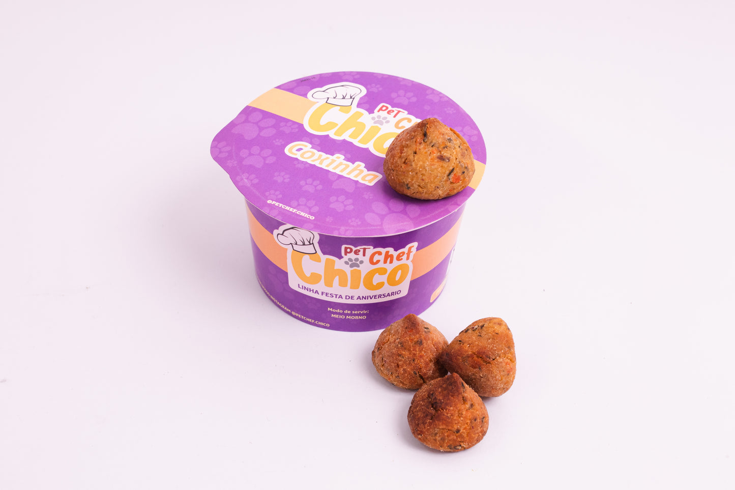 Coxinha -  Petisco Natural para Cães e Gatos