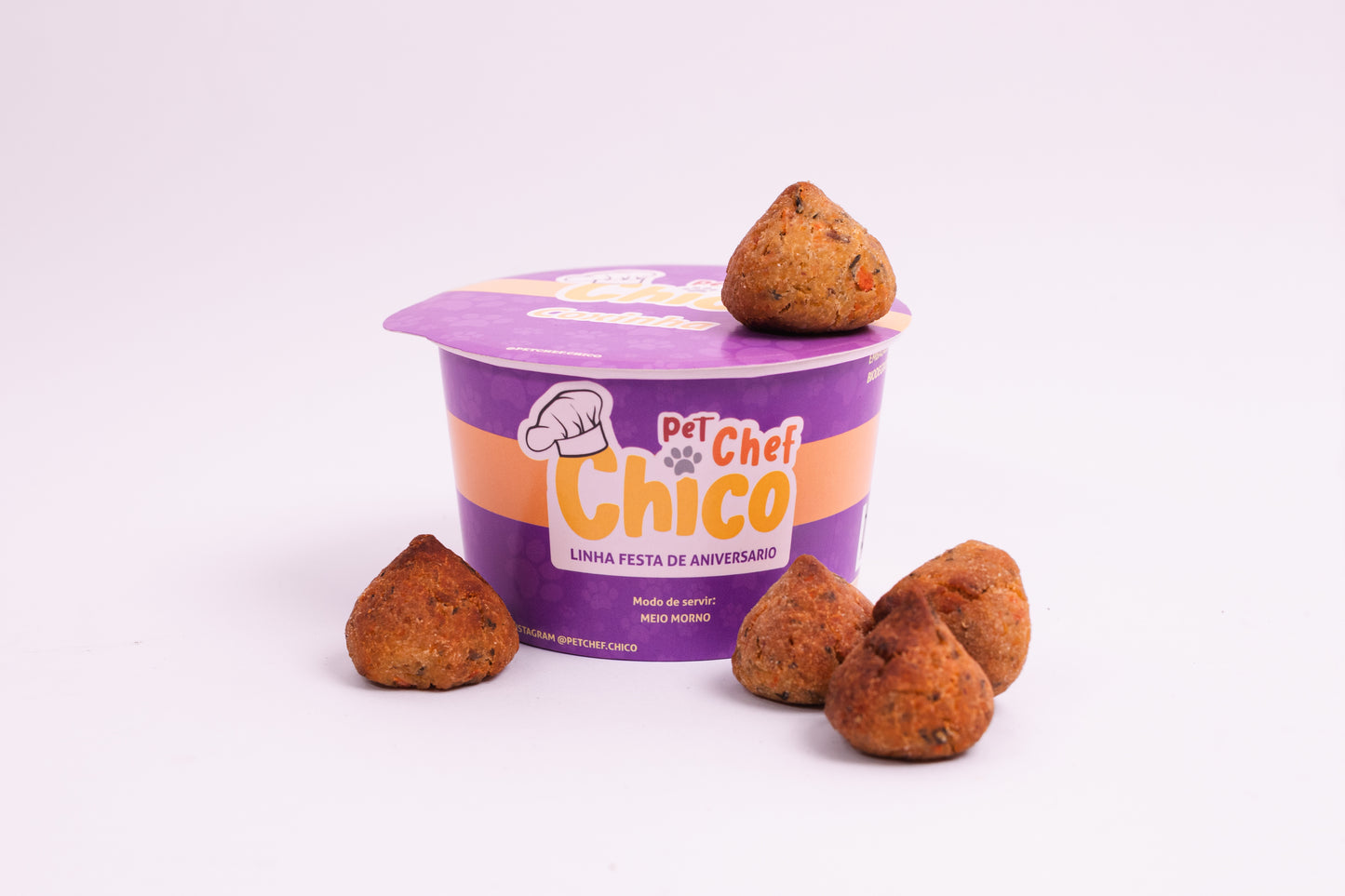 Coxinha -  Petisco Natural para Cães e Gatos