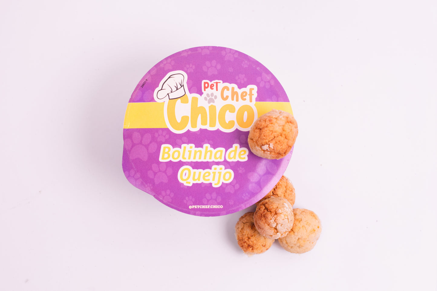 Bolinha de Queijo -  Petisco Natural para Cães e Gatos  - 10 unidades