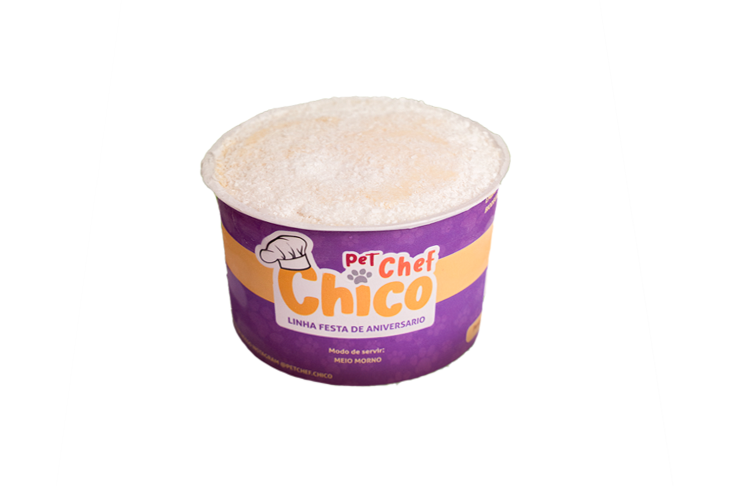 Bolo de Pote de Coco -   Petisco Natural para Cães e Gatos